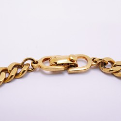 Christian Dior Bracelet CD Rhinestone GP Plated Gold Ladies