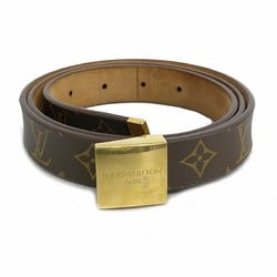 Louis Vuitton Belt Monogram Santur Carre M6800W Brown Men's