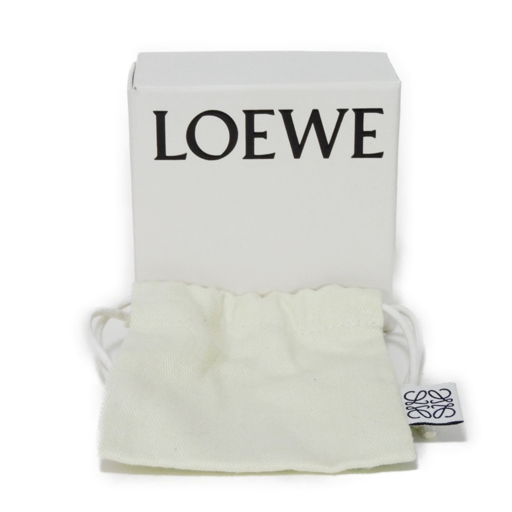 LOEWE Keychain Anagram Keyring Current GP Plated Bag Charm Brass Gold 111.25.203 8130 Men's Women's