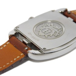 Hermes HERMES Wristwatch Cape Cod Date SS Leather Quartz CT1.710 Men's Women's