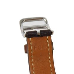 Hermes HERMES Wristwatch Cape Cod Date SS Leather Quartz CT1.710 Men's Women's