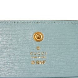 Gucci GUCCI Bi-fold wallet Bananya Compact Banana Unicorn Star Multicolor Pastel Blue 701009 Women's