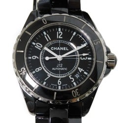 CHANEL Watch J12 Date Black Ceramic Automatic H0685 Men's