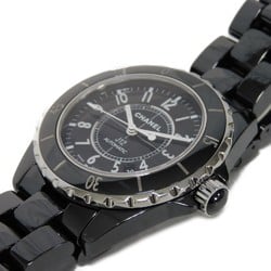 CHANEL Watch J12 Date Black Ceramic Automatic H0685 Men's