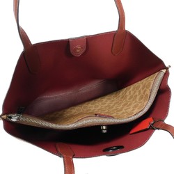 Coach COACH Tote Bag Willow Color Block Brown Bordeaux Beige Shoulder Signature Saddle C0692 Women's