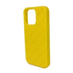 Bottega Veneta Tech Rubber Smartphone Case iPhone 14 Pro Yellow Maxi Intrecciato Lemon 733842 V0EY0 7218 Men's Women's