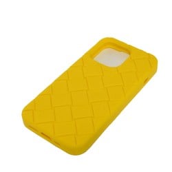 Bottega Veneta Tech Rubber Smartphone Case iPhone 14 Pro Yellow Maxi Intrecciato Lemon 733842 V0EY0 7218 Men's Women's