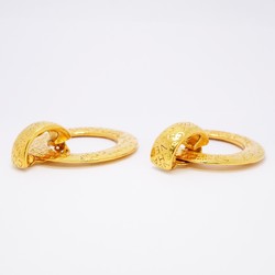 Chanel Earrings Hoops GP Plated Gold Ladies