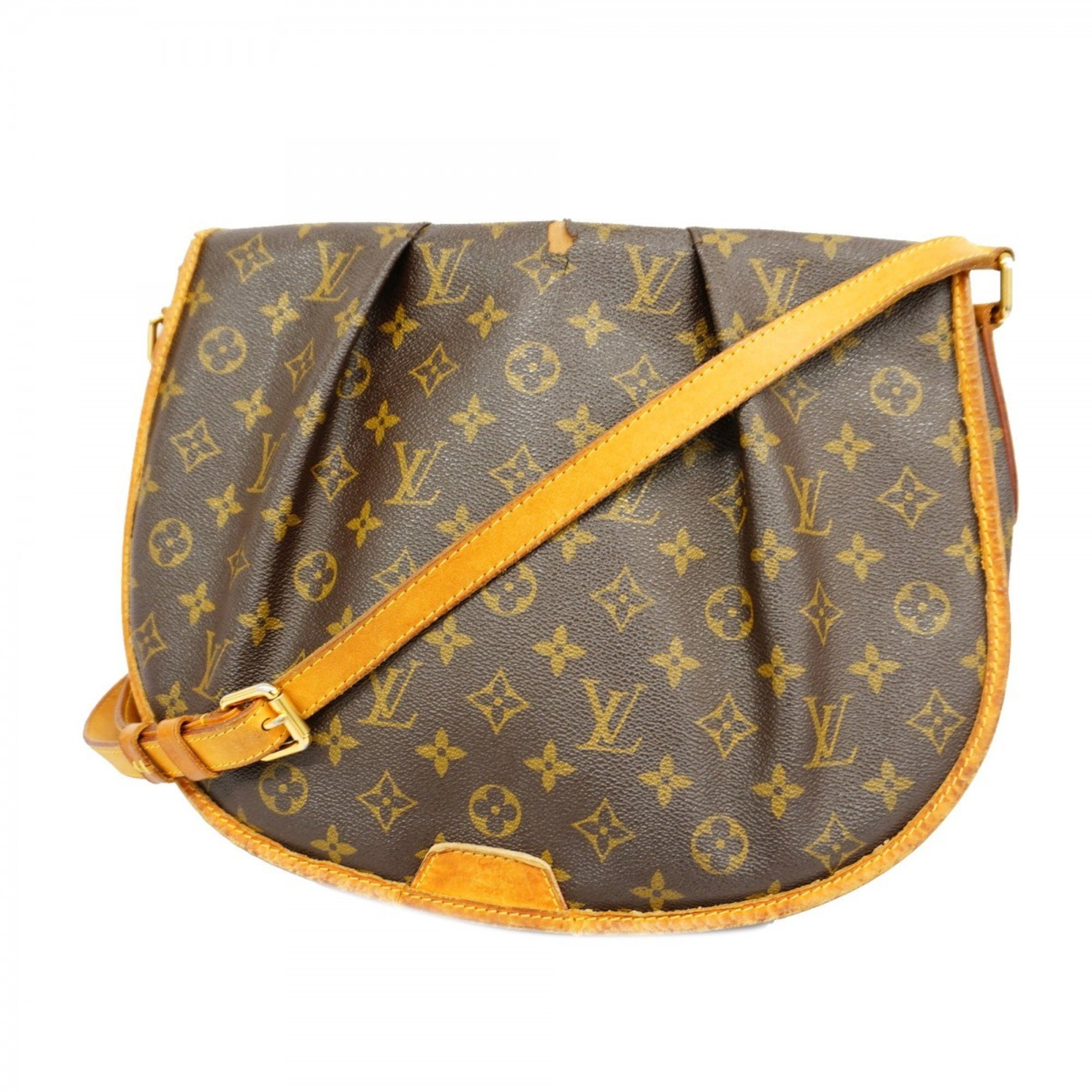 Louis Vuitton Shoulder Bag Monogram Menilmontant MM M40473 Brown Women's