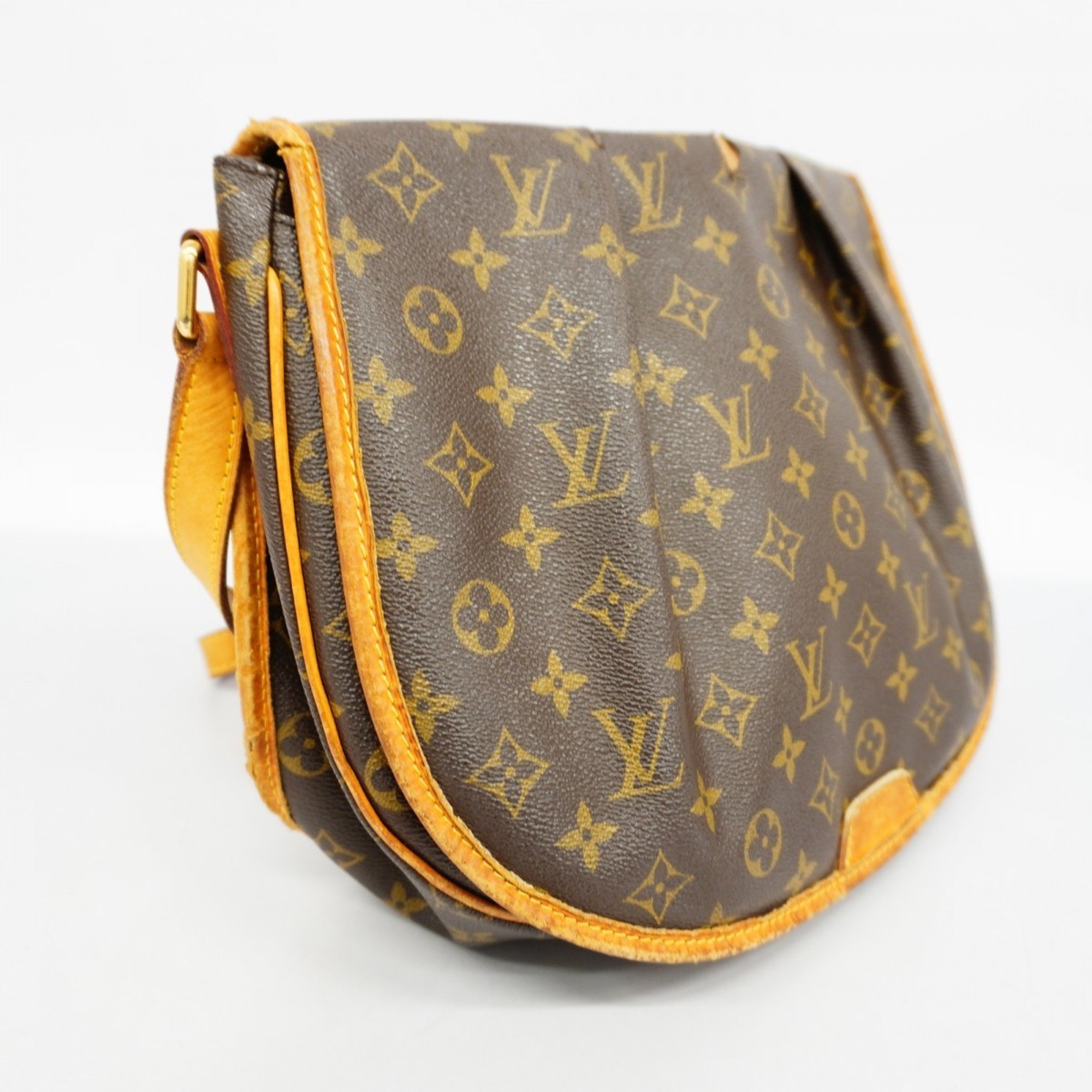 Louis Vuitton Shoulder Bag Monogram Menilmontant MM M40473 Brown Women's