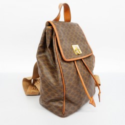 Celine Backpack Daypack Macadam Brown Women's