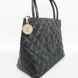 Chanel Tote Bag Reproduction Caviar Skin Black Women's