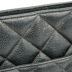 Chanel Tote Bag Reproduction Caviar Skin Black Women's