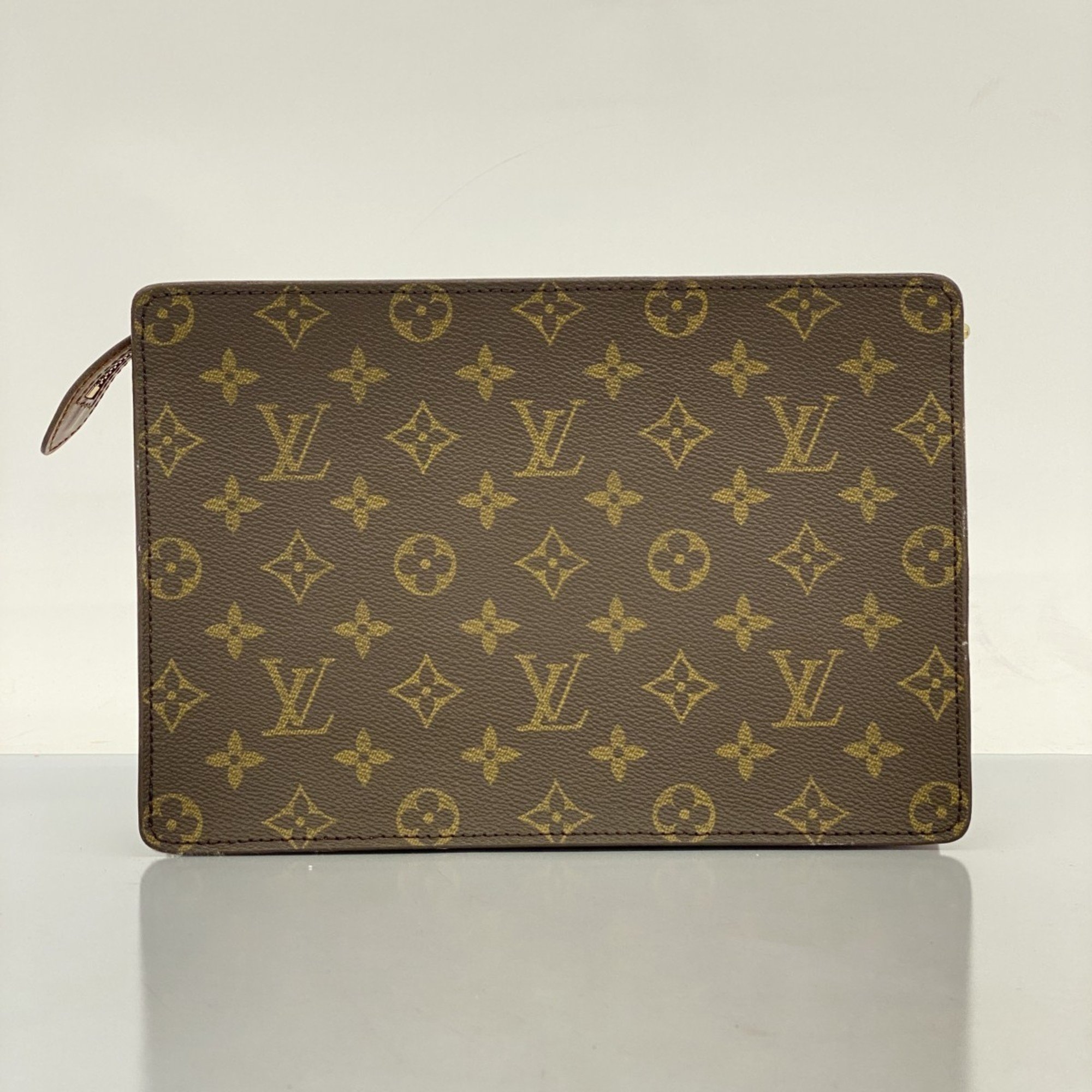 Louis Vuitton Clutch Bag Monogram Pochette Homme M51795 Brown Men's Women's