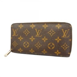 Louis Vuitton Long Wallet Monogram Zippy M42616 Brown Men's Women's