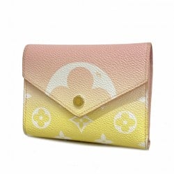 Louis Vuitton Tri-fold Wallet By the Pool Capsule Collection Monogram Rose Clair Portefeuille Victorine M80388 Ladies