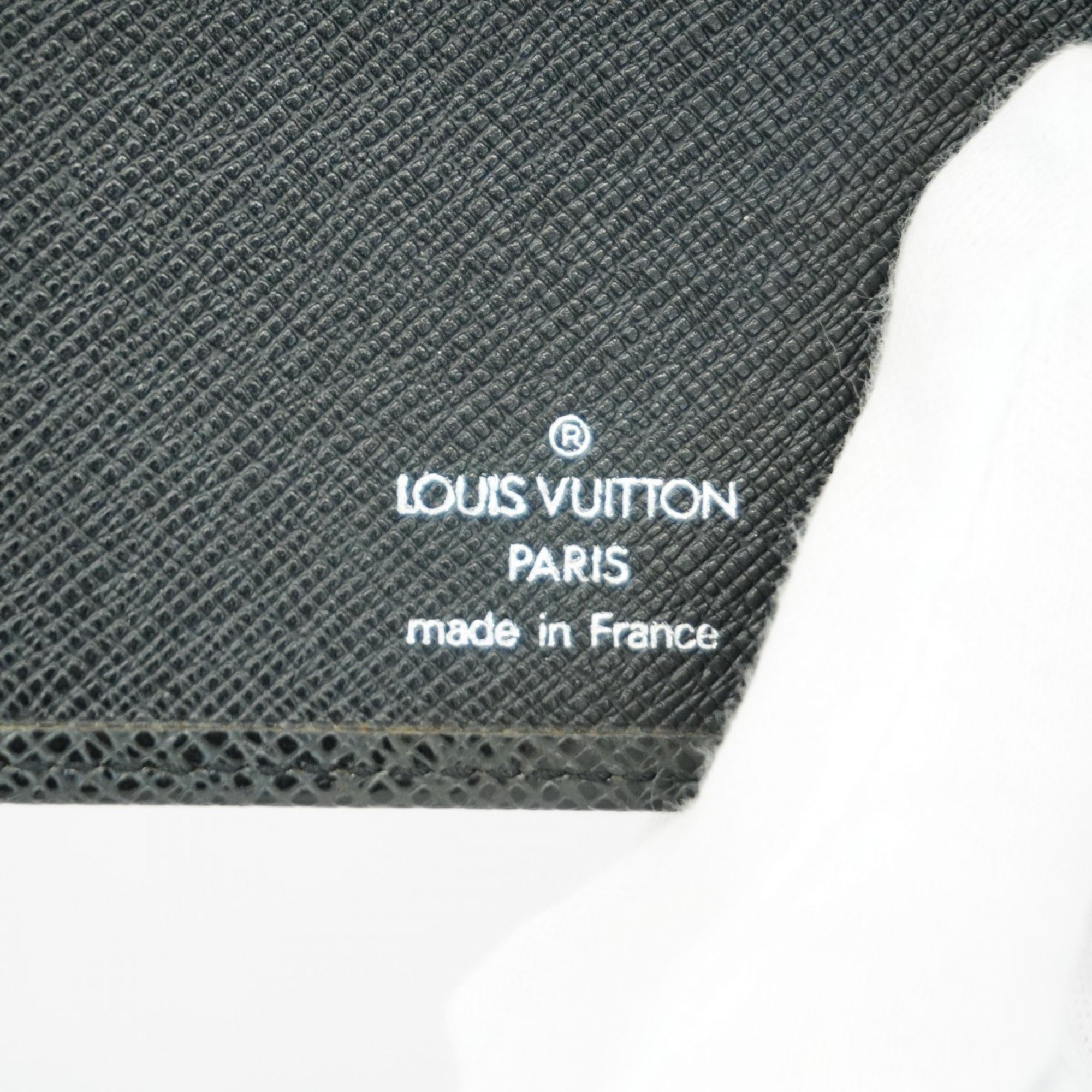 Louis Vuitton Notebook Cover Epi Agenda MM R20042 Noir Men's