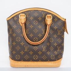 Louis Vuitton Handbag Monogram Lockit M40102 Brown Ladies