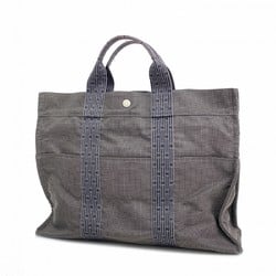 Hermes Tote Bag Air Line MM Canvas Grey Men's Women's