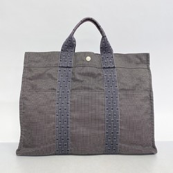 Hermes Tote Bag Air Line MM Canvas Grey Men's Women's