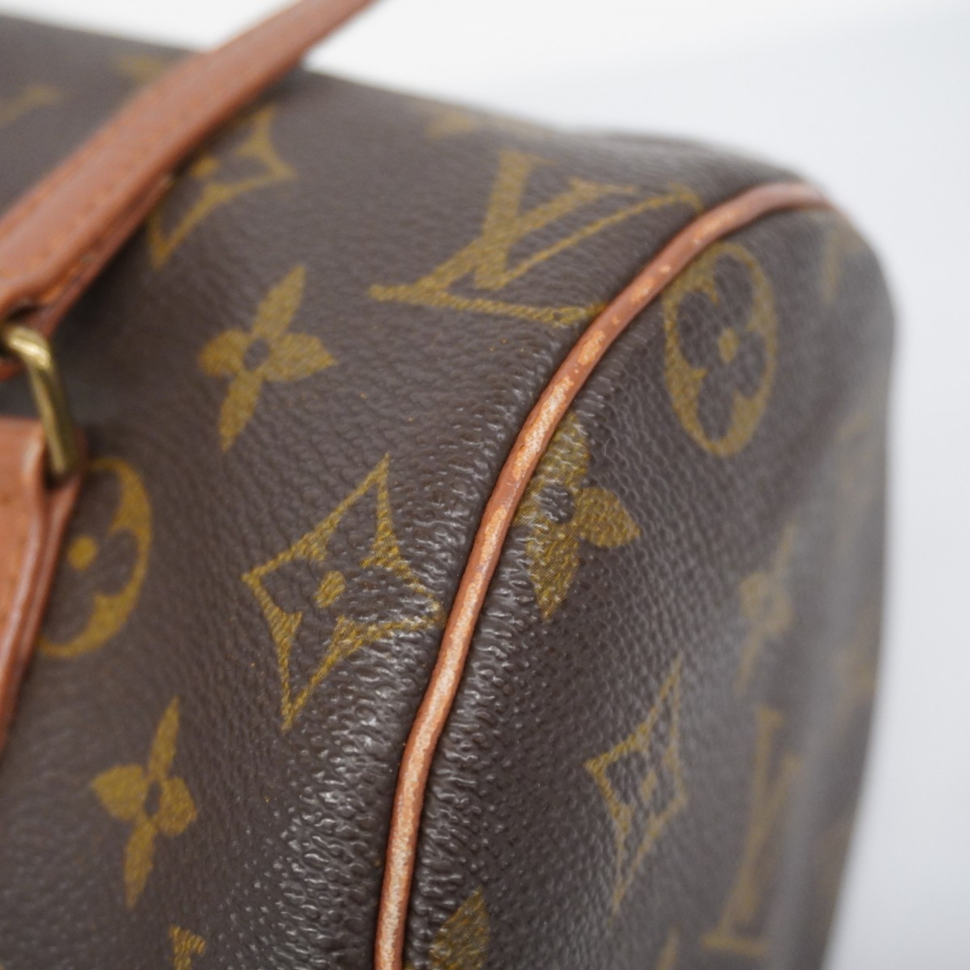 Louis Vuitton handbag Monogram Papillon 26 M51386 Brown ladies