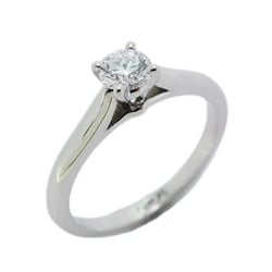 Cartier ring solitaire 1PD diamond Pt950 platinum 0.25ct size 6.5 ladies