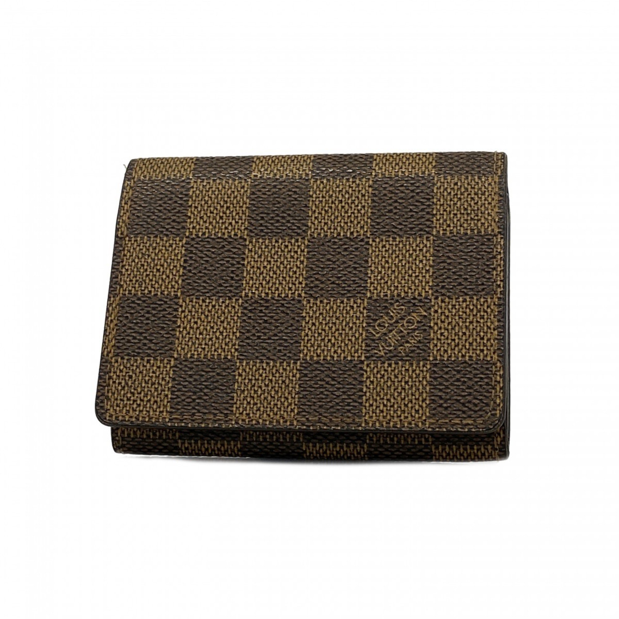 Louis Vuitton Business Card Holder Damier Envelope Carte de Visite N62920 Ebene Men's Women's