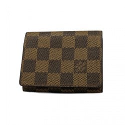 Louis Vuitton Business Card Holder Damier Envelope Carte de Visite N62920 Ebene Men's Women's