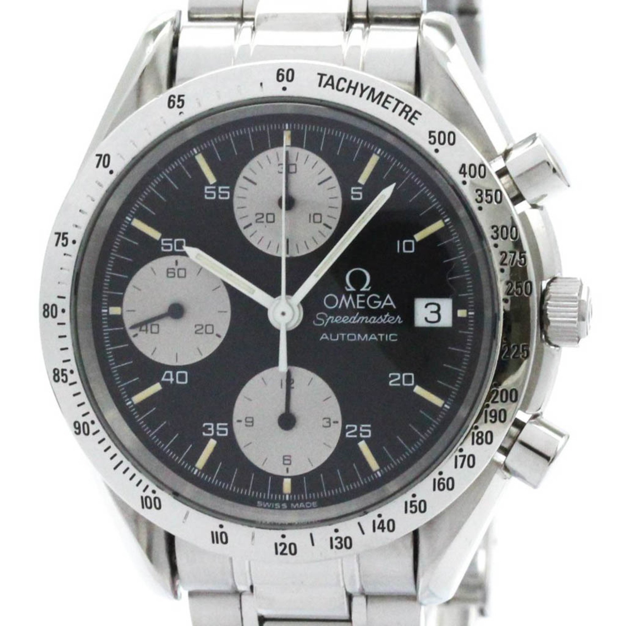 Polished OMEGA Speedmaster Date Steel Automatic Mens Watch 3511.50 BF575224