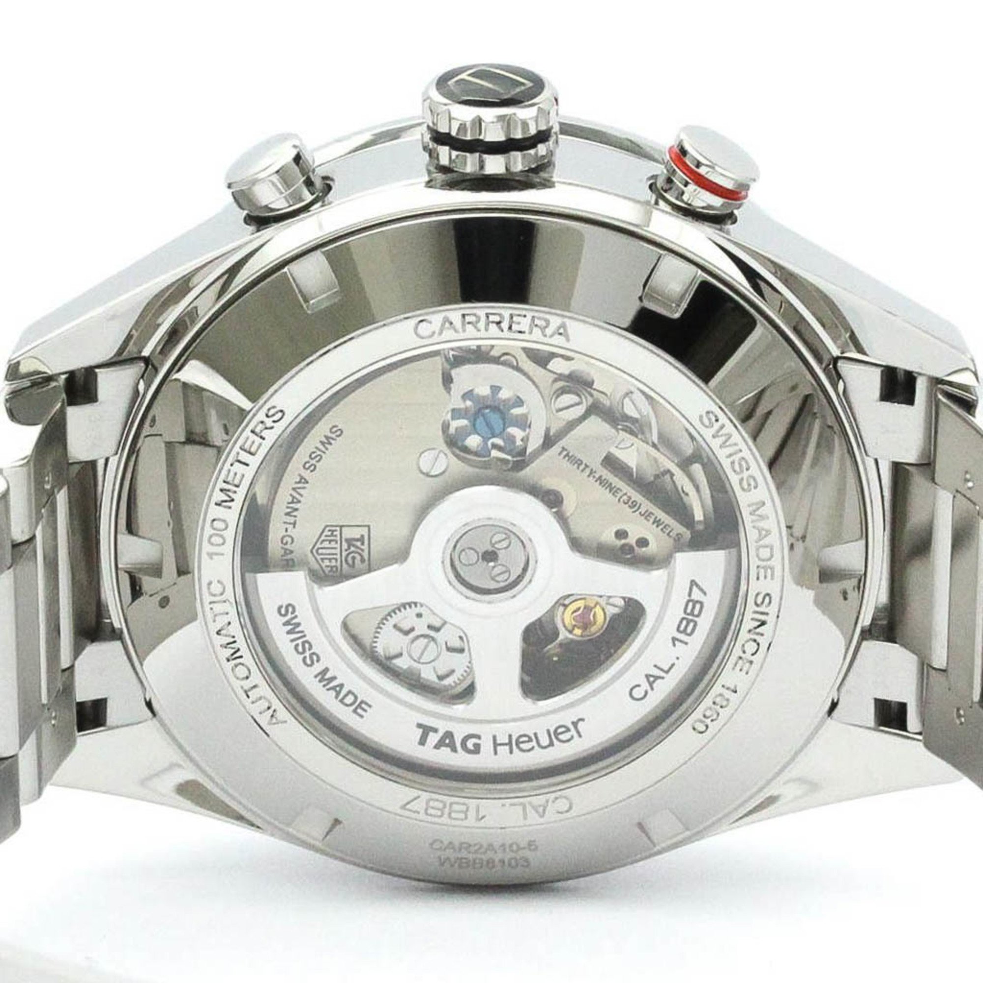 Polished TAG HEUER Carrera Calibre 1887 Chronograph Steel Watch CAR2A10 BF571742