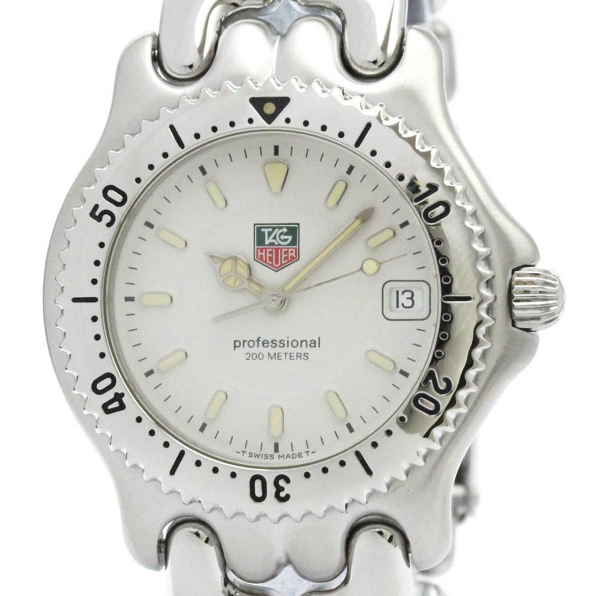 Polished TAG HEUER Sel Professional 200M Steel Quartz Mens Watch WG1112 BF576495