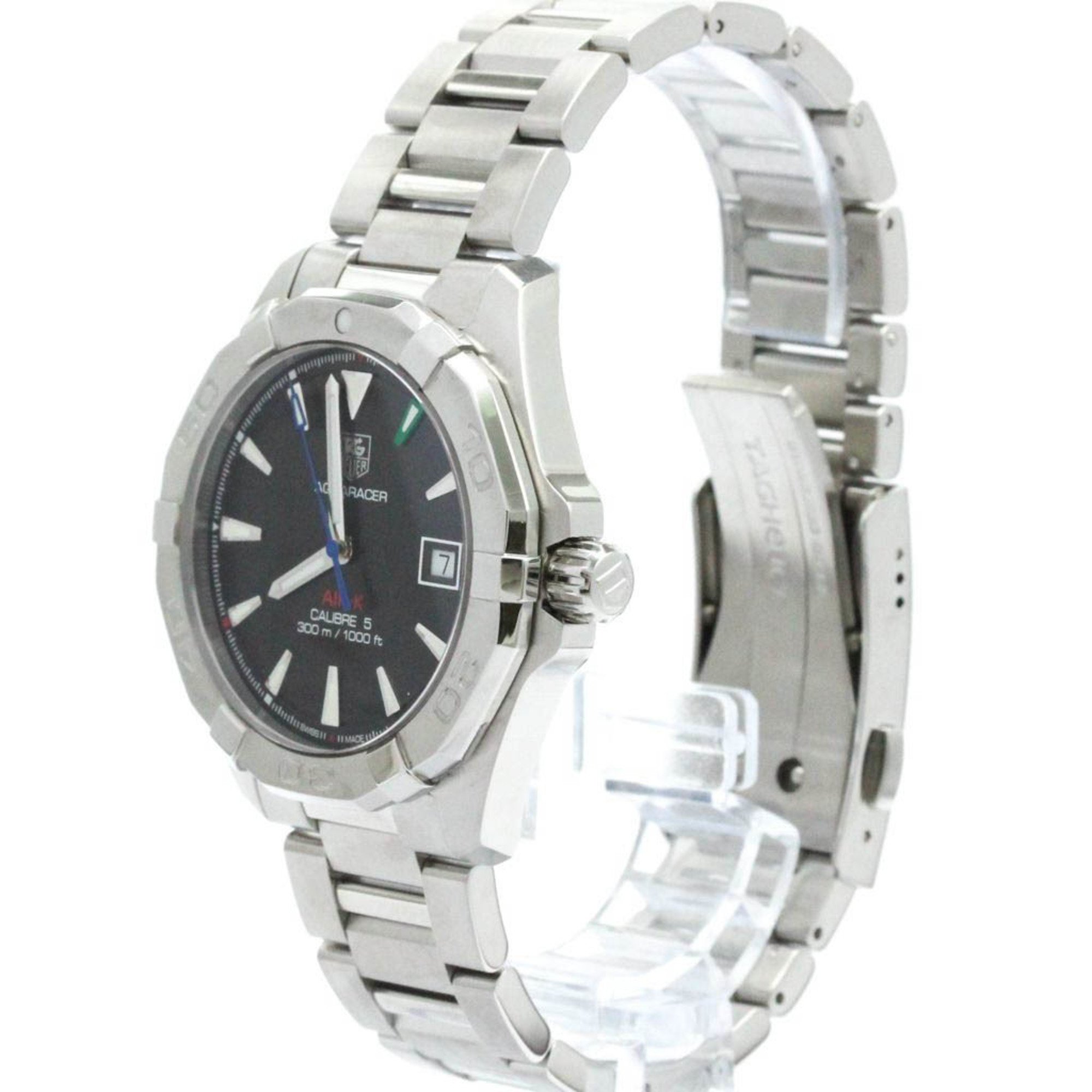 Polished TAG HEUER Aquaracer AIR-K Steel Automatic Mens Watch WAY2115 BF576564