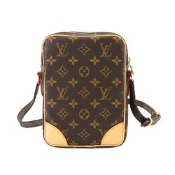 Louis Vuitton Monogram Danube Shoulder Bag Brown M45266 Gold Hardware