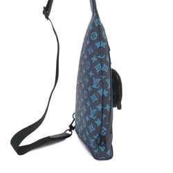 Louis Vuitton LOUIS VUITTON Monogram Shadow Duo Sling Bag Body Leather Navy River Blue M46562 RFID Slingbag