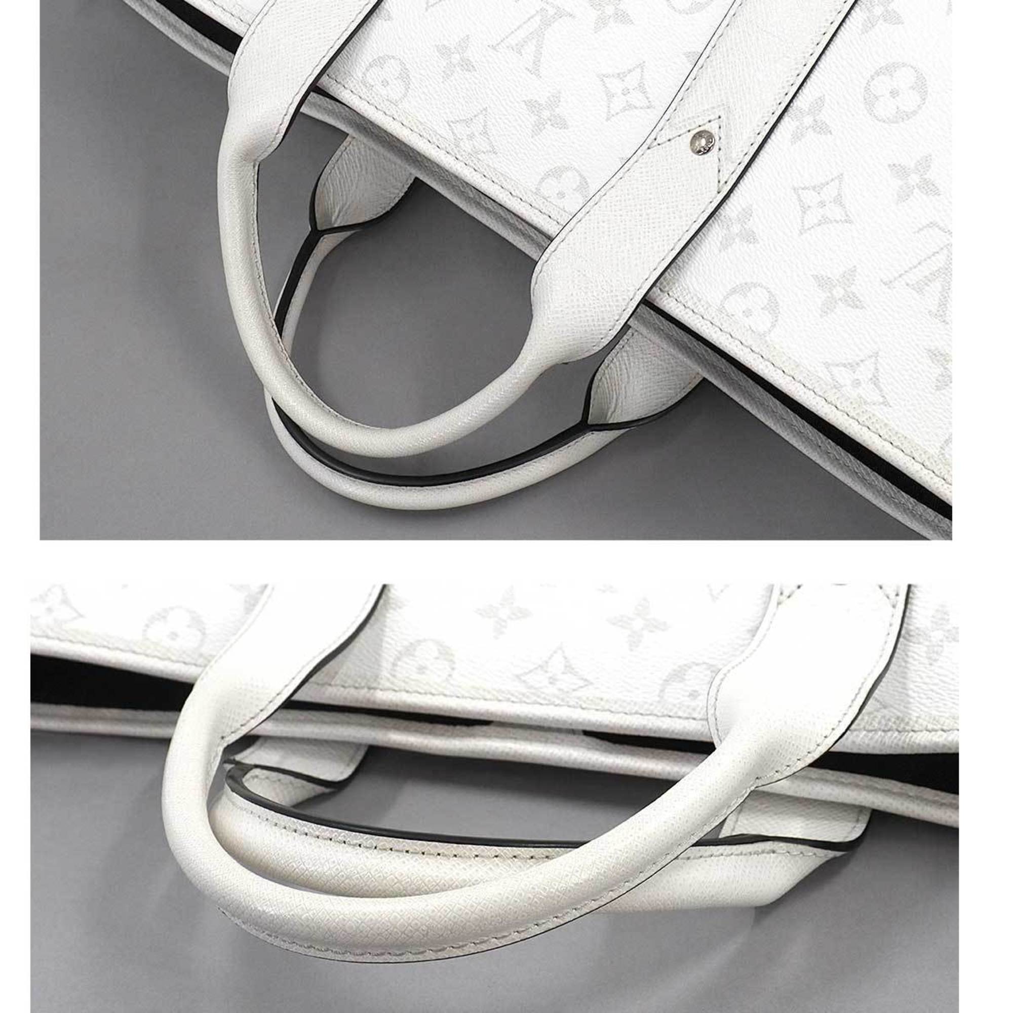 Louis Vuitton LOUIS VUITTON Taigarama Weekend Tote NM 2way Shoulder Bag Optic White M30919 RFID