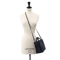 BALENCIAGA Papier A6 Tote Bag, 2-way, Leather, Shoulder Navy, 490027