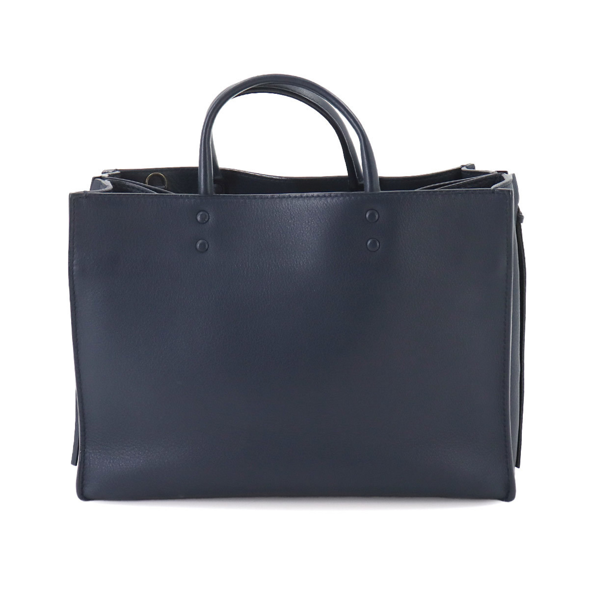 BALENCIAGA Papier A6 Tote Bag, 2-way, Leather, Shoulder Navy, 490027