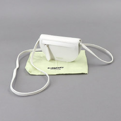 Burberry Olympia Micro Shoulder Bag Leather White 8040736