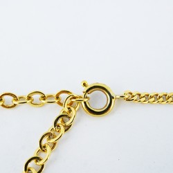 Christian Dior Necklace Circle GP Plated Ladies