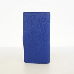 Louis Vuitton Long Wallet Vertical M82441 Blue Ladies