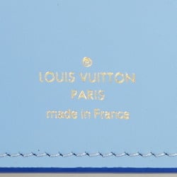 Louis Vuitton Long Wallet Vertical M82441 Blue Ladies