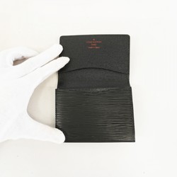 Louis Vuitton Business Card Holder Epi Envelope Carte de Visite M56582 Noir Men's Women's