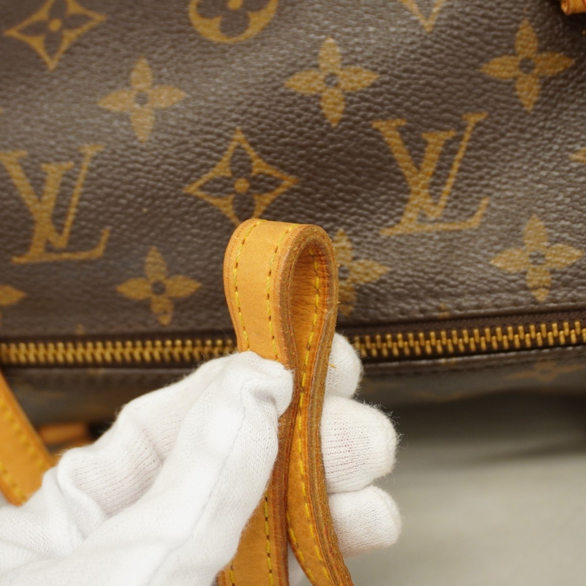 Louis Vuitton handbag Monogram Papillon 30 M51385 Brown ladies