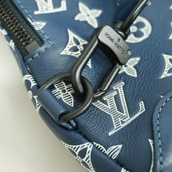 Louis Vuitton Body Bag Monogram Shadow Duo Sling M24751 Navy Men's