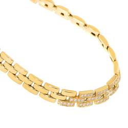 Cartier Maillon Panthere Diamond Necklace 40cm K18 YG Yellow Gold 750