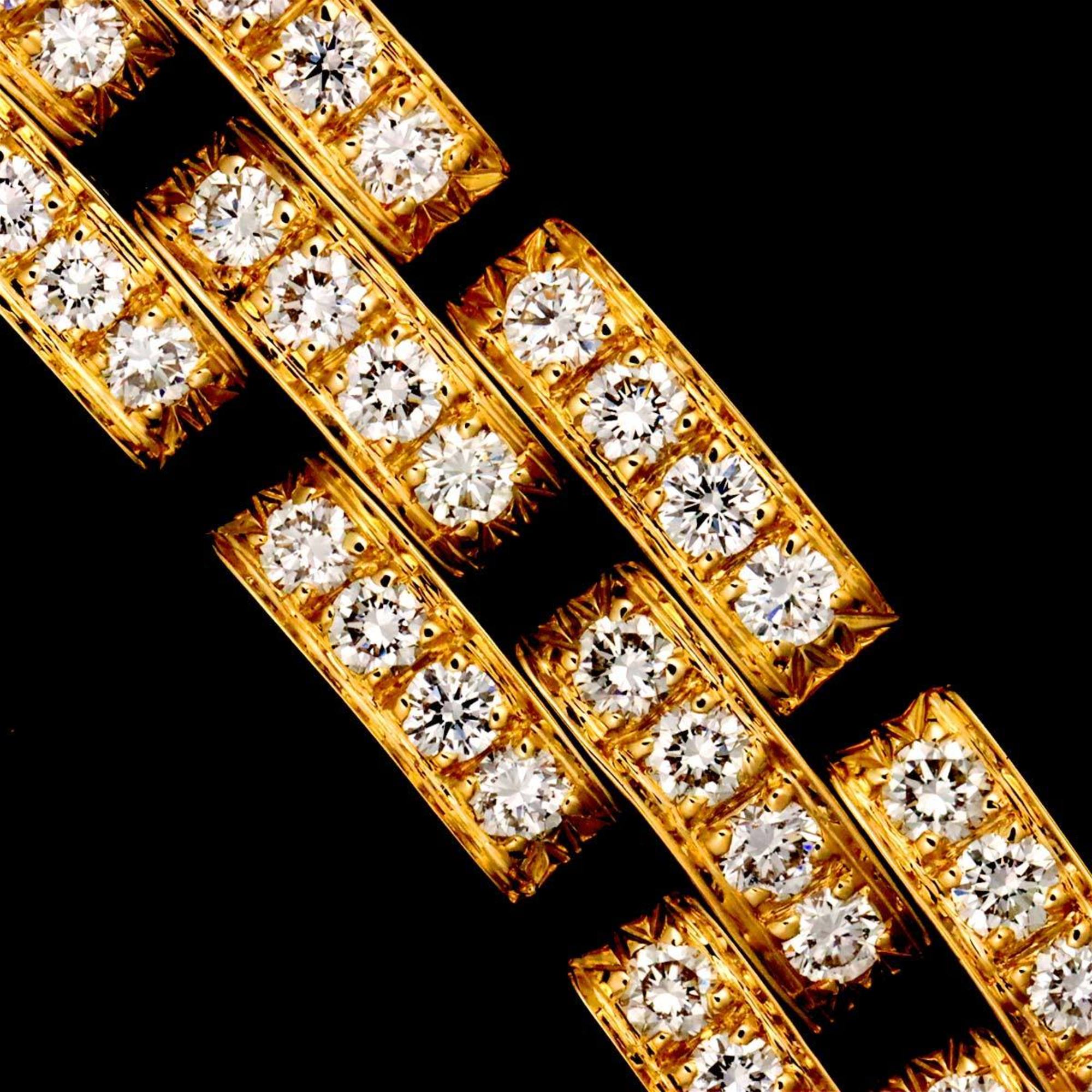 Cartier Maillon Panthere Diamond Necklace 40cm K18 YG Yellow Gold 750