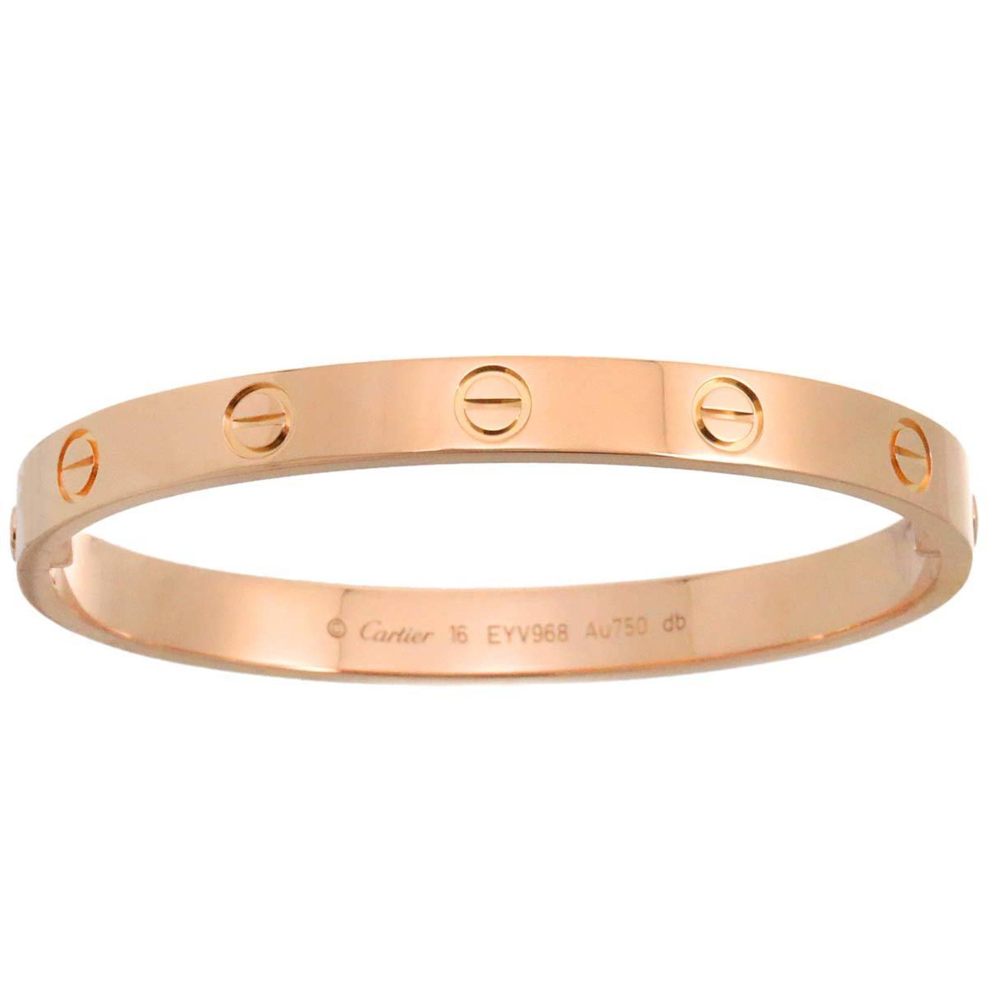 Cartier Love Bracelet #16 K18 PG Pink Gold 750 Bangle