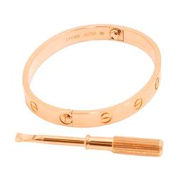 Cartier Love Bracelet #16 K18 PG Pink Gold 750 Bangle