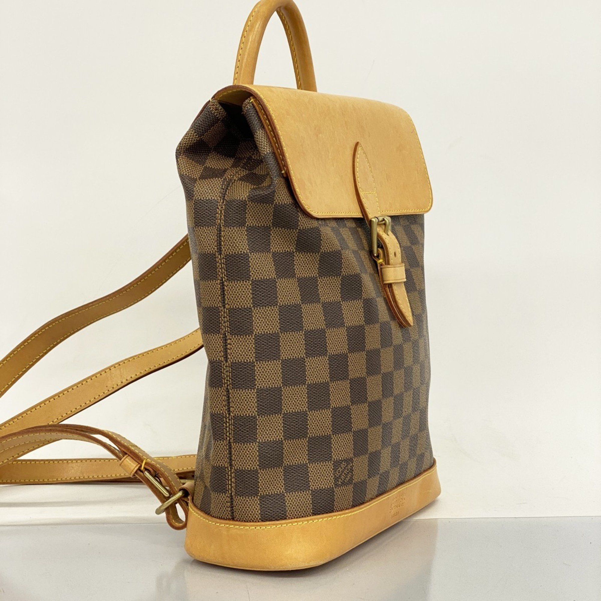 Louis Vuitton Backpack Daypack Damier Harlequin M99038 Ebene Women's