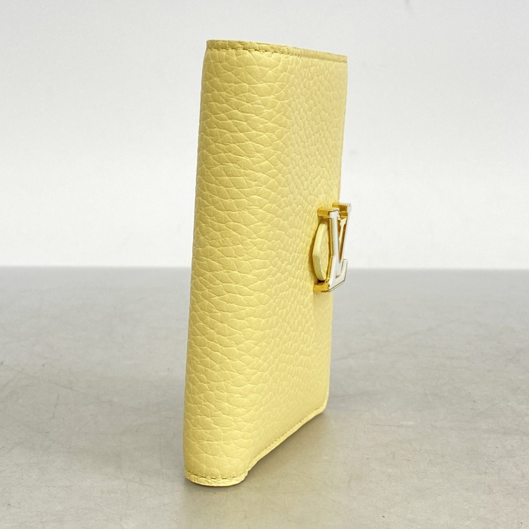 Louis Vuitton Wallet Vertical Compact M11975 Banana Yellow Limited Edition for Women